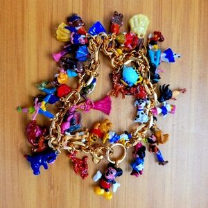 Colorful Charm Bracelet with Disney CharactersBradford Exchange Ultimate Disney